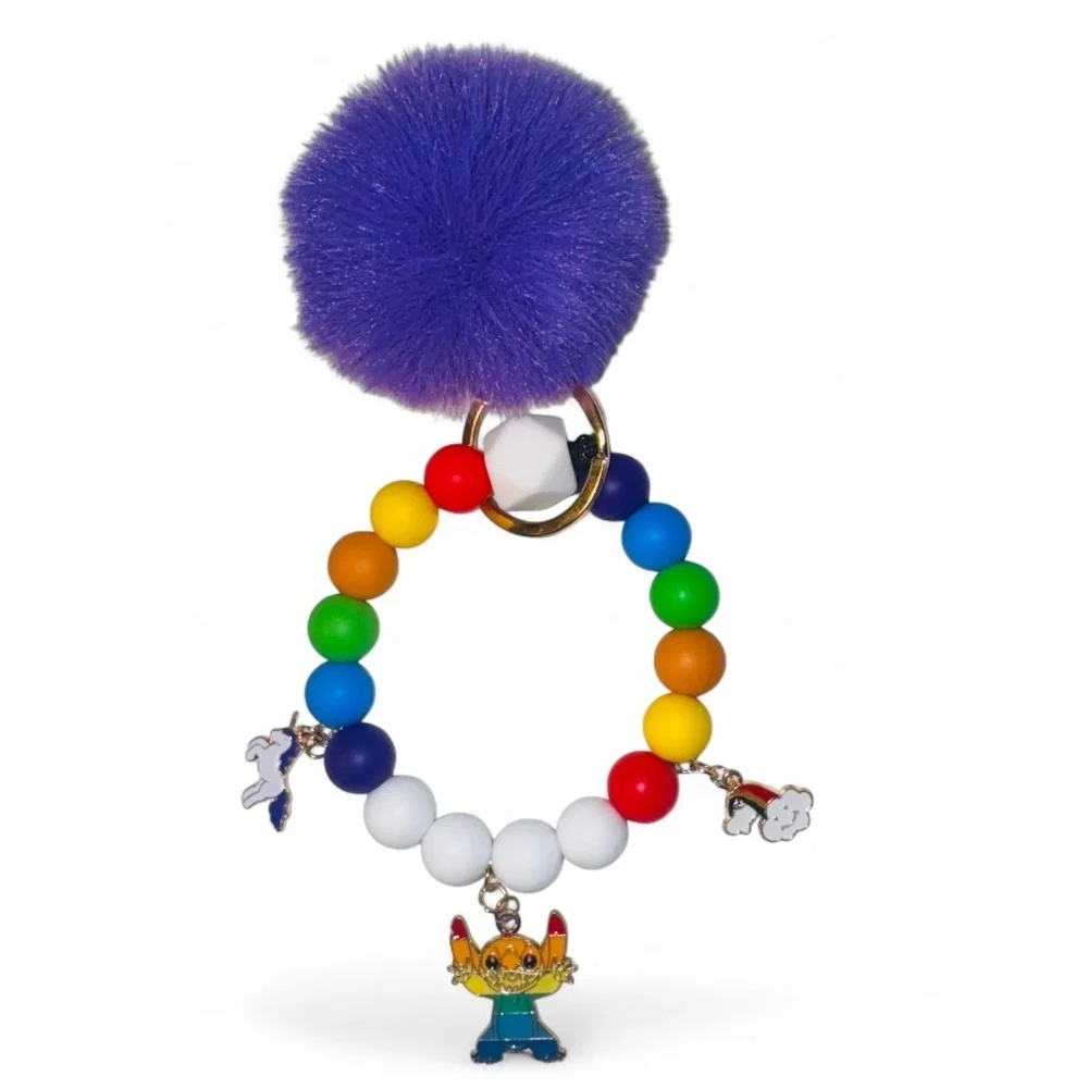 Love Wins Women’s Silicone Beaded Keychain - Picture 6 of 6